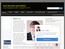 Tablet Screenshot of nelsonlawoffice.com